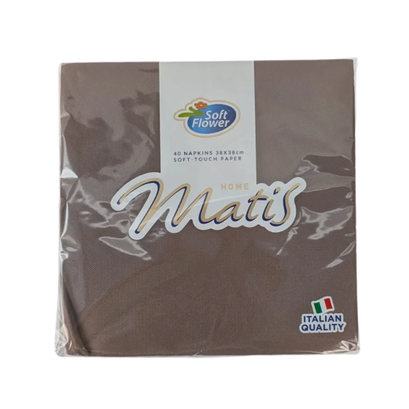 Papirnate serviete, rjave barve