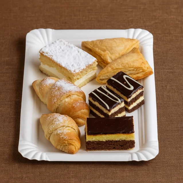 Papirnat pravokoten krožnik, 16 x 23 cm