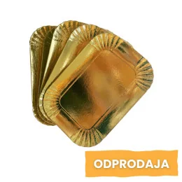 Papirnati pladenj, zlati, 31x42 cm