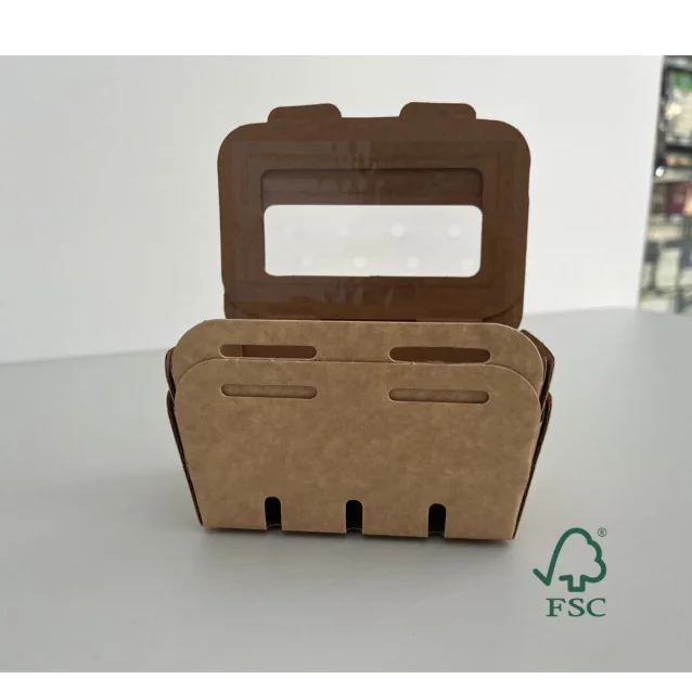 Kartonska košarica + okno iz bio "Pla" folije