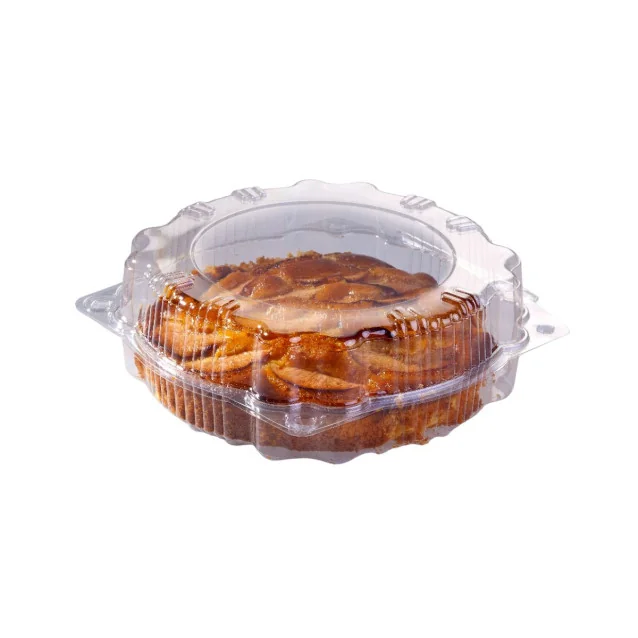 Okrogla posodica s pokrovom na preklop Almima Embal