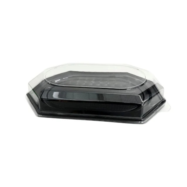 Pladenj s pokrovom PET, 350 x 247 x 20 mm, Almima Embal