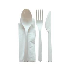 CPLA set vilica + žlica + nož + servieta