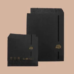 Papirnate vreččke OLENOIR polžep 16 x 20 cm - črne Almima Embal