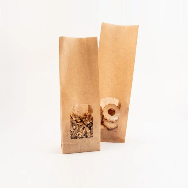 Vrečka z okencem, 140 + 80 x 360 mm