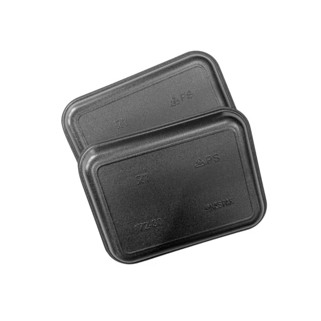 Stiropor pladenj EPS črn s pivnikom, 290 X 220 X 30 mm