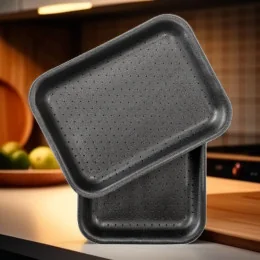 Stiropor pladenj EPS črn s pivnikom, 290 X 220 X 30 mm