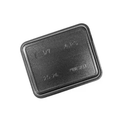 Stiropor pladenj EPS črn s pivnikom, 220 X 180 X 26 mm