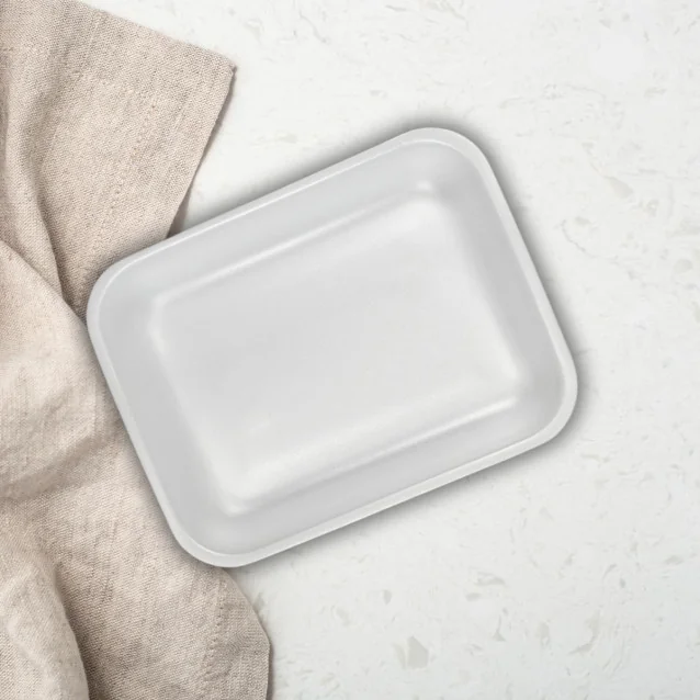 Stiropor pladenj EPS bel, 340 X 260 X 55 mm