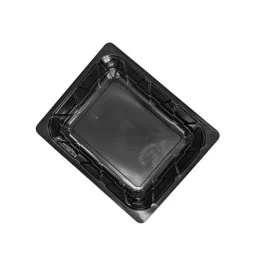 Plastičen pladenj za meso črn, 320 x 260 x 80 mm