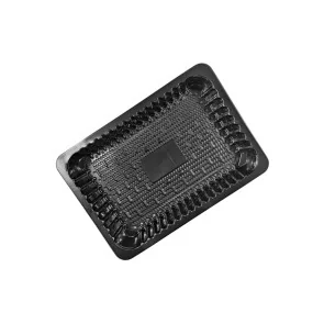 Plastičen pladenj za meso črn, 303 x 212 x 52 mm