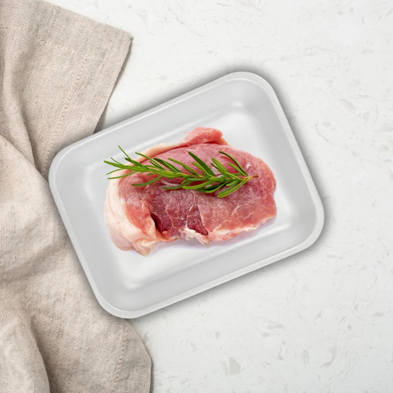 Stiropor pladenj EPS bel, 340 X 260 X 55 mm