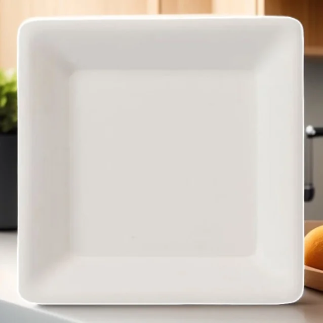 Bio kvadraten krožnik, 20 x 20 cm