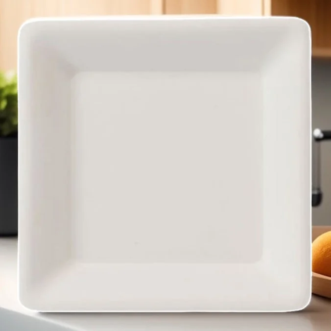 Bio kvadraten krožnik, 20 x 20 cm