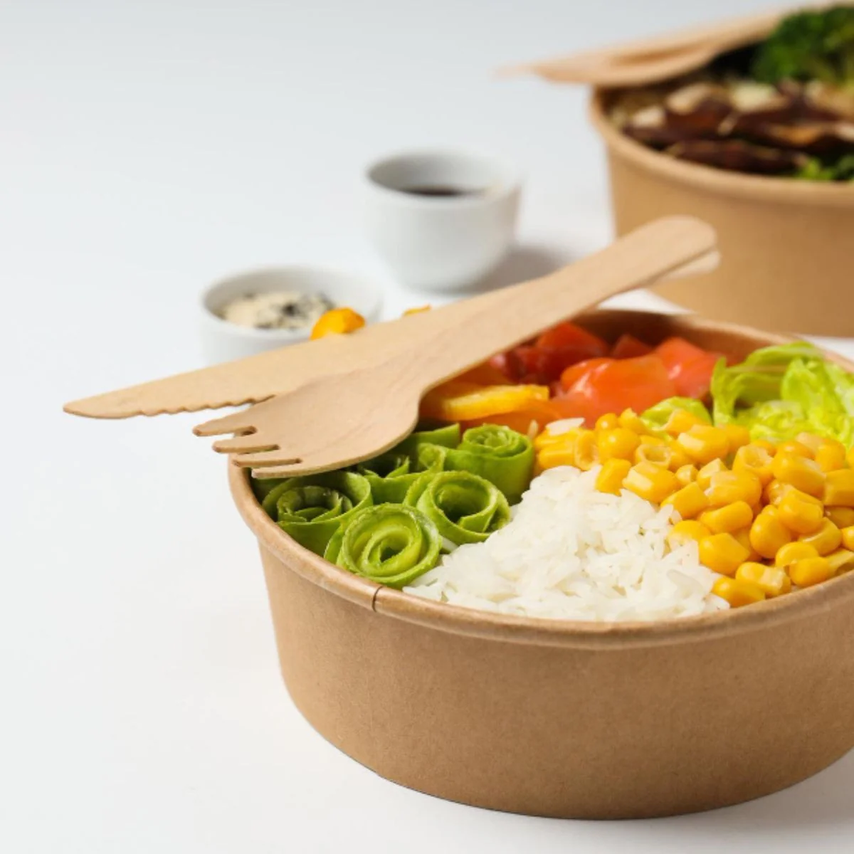 Okrogla papirnata posodica